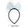 thumbnail image 3 of Unique Bargains 1 Pc Big Butterfly Sequins Headband Christmas for Women for Girls Light Blue, 3 of 6