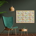 thumbnail image 2 of Vegetable Wall Art with Frame, Foods Fish Egg Avocado Cuisine Nutrition Pumpkin Cooking Illustration, Printed Fabric Poster for Bathroom Living Room, 35" x 23", Coconut and Multicolor, by Ambesonne, 2 of 2