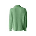 thumbnail image 4 of Women's Solid Color Turtleneck Sweater, Loose Fit Knit Pullover with Long Sleeves, Soft Stretchy High Neck Top, Comfortable Casual Winter Wear for Everyday Outfits and Relaxation Light Green XXXL, 4 of 5