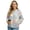 Blue and Pink-Flower, variant on DISNIMO Lion Printed Jackets for Women Long Sleeve Sweatshirts Zip Up Outwear Casual Jackets Fall Winter Clothes, S