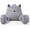 Kitty Light Gray, variant on Reading Pillow for Sitting in Bed, Flannel Back Pillow Bed Sitting Up for Adult & Children, Backrest Cushion for Sit Up in Couch or Floor, Dorm Essentials, Dark Gray