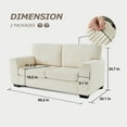 Weture 70" Corduroy Modern Loveseat Sofa Couch, Cozy Comfy Overstuffed