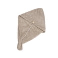 thumbnail image 4 of Unique Bargains 1pc Absorbent Solid Hair Towel for Fast Hair Drying 25.59"x 9.84" Khaki, 4 of 5
