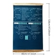 thumbnail image 2 of Prayer Mat, Multi-Functional Floor Mat with English Reading Arabic Recitation Guidance Rug for Daily Home Travel Use, 47x32in, 2 of 6