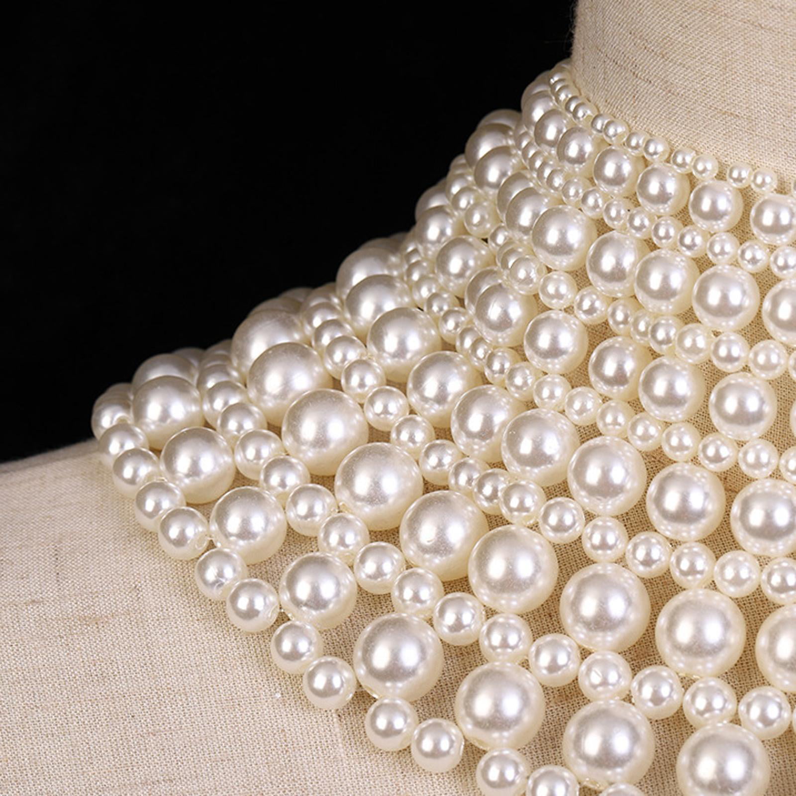 because im addicted - diy: pearl collar necklace