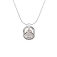 thumbnail image 2 of Delight Jewelry Silvertone Keep Calm The Nurse is Here Live Ring Charm Necklace, 18", 2 of 4