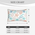 thumbnail image 6 of Haiem Pillowcase for Hair and Skin Queen - Colorful Seashells1 Printed Soft Pillowcase with Envelope Closure-16"x24", 6 of 9