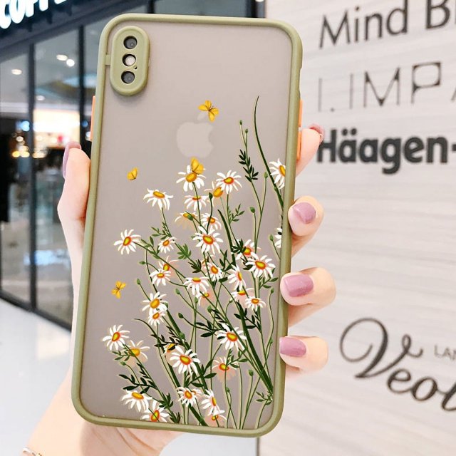 Butterfly Lavender Higan Flower Phone Case For iphone 7 8 plus 12 13 mini 11 15 14 pro max X XR XS Max Shockproof Shell Cover