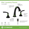 thumbnail image 6 of Symmons SLW5512BBZPP Elm 1.0 GPM Widespread Bathroom Faucet - Bronze, 6 of 7