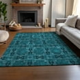 thumbnail image 6 of Addison Rugs Mayfield Washable Transitional Panel Teal Rectangle Rug, 9' x 12', 6 of 6
