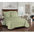 thumbnail image 1 of Historic Charleston Collection King Charles Matelasse Coverlet, Sage, 1 of 5