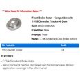 thumbnail image 2 of Front Brake Rotor - Compatible with 1998 Chevy Tracker 4-Door, 2 of 2