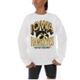 thumbnail image 3 of Women's Gameday Couture White Iowa Hawkeyes Midweight Oversized Long Sleeve T-Shirt, 3 of 5