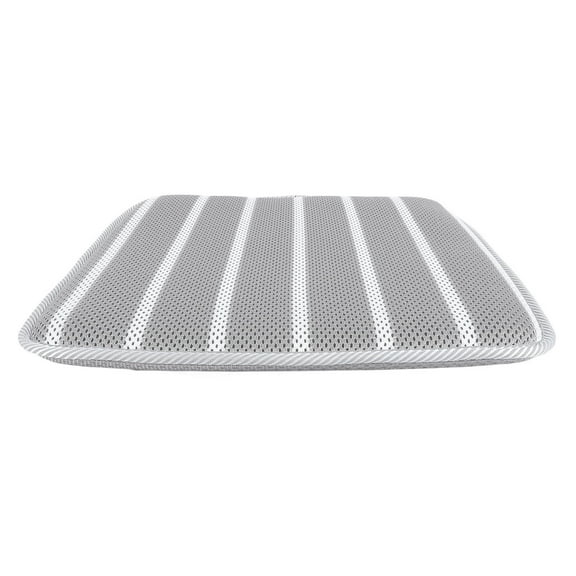 LAZIOEGR Breathable 4D Mesh Shower Seat Cushion – Soft, Supportive, Multi‑Use Gray/White Pad for Shower Benches, Bathing, Gardening & Pet Care