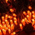 thumbnail image 2 of Christmas Lights Indoor Outdoor, 16.4ft 50-count Lights Incandescent Mini String Light, Battery Powered Lights for Xmas Tree, Patio, Holiday, Party, Home, Garden, Decorations (Orange), 2 of 5