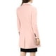 thumbnail image 3 of Abrigo de invierno para mujer INSPIRE CHIC con solapa muesca, abrigo trinchera de doble botonadura, talla XL, color rosa, 3 of 7