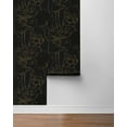 thumbnail image 6 of NextWall Wrought Iron & Gold Lotus Garden Floral Peel and Stick Wallpaper - 20.9 in. W x 18 ft. L Roll, 6 of 7