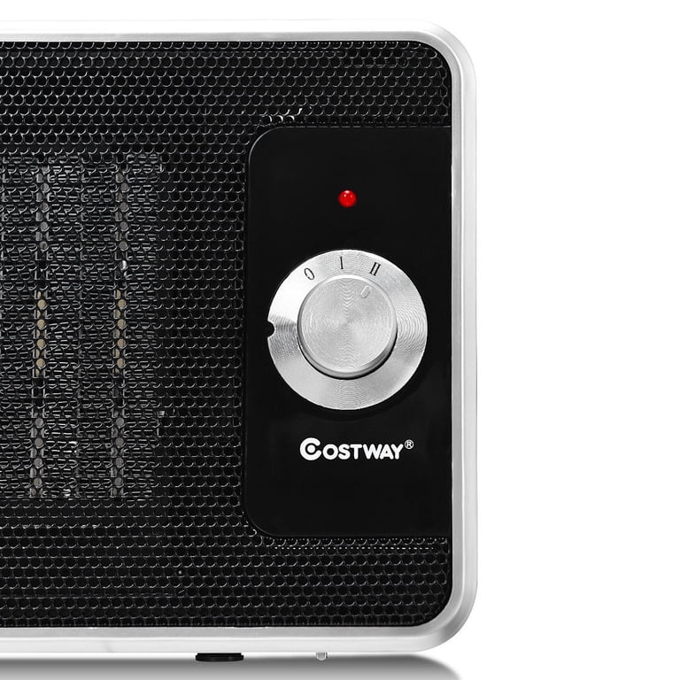 Costway 1200W Portable Electric PTC Space Heater Safety Shut-Off Tilt  Protection Office - Walmart.com