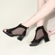thumbnail image 4 of Zapatos de baile latino de malla a la moda, zapatos de mujer para bailar salón de baile, zapatos de baile de tacón alto modernos para mujer Tango Salsa, 4 of 5