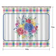 thumbnail image 5 of Pioneer Colorful Floral Shower Curtain for Bathroom Home Decor Bathtubs Waterproof Fabric Curtain with 12 Hooks 84x72in, 5 of 6