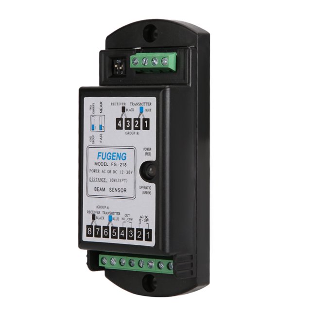 Sensor de luz de seguridad, sensor de puerta automático tipo haz doble FG-218 Sensor de seguridad de puerta Estándares líderes en la industria