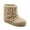 BEIGE, variant on Women’s Winter Snow Boots Mid Calf Warm Platform Flat Outdoor Casual Walking Boots