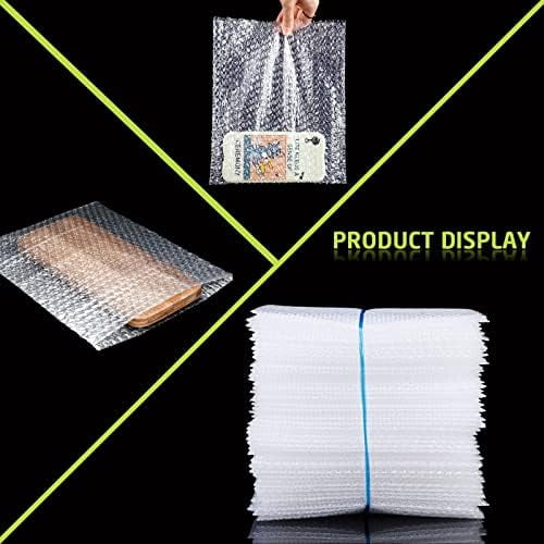 50PCS Clear Bubble Out Bag 12" x 16", Large Bubble Pouches Bags, Double Wall Shockproof Bubble Pouch Wrap Bag, Cushioning Protective Storage Bags for Moving, Shipping, Packing and Storage