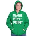 thumbnail image 3 of Making My Point Bow Hunting Season Zip Up Hoodie Men's Women's Brisco Brands 2X, 3 of 6