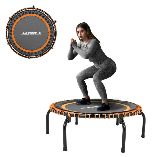 Trampolín Fitness Profesional Premium Altera Compacto 30 Ligas 150Kg