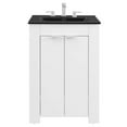 thumbnail image 4 of Modway Maybelle 24" Modern Wood Bathroom Vanity in White/Black, 4 of 9
