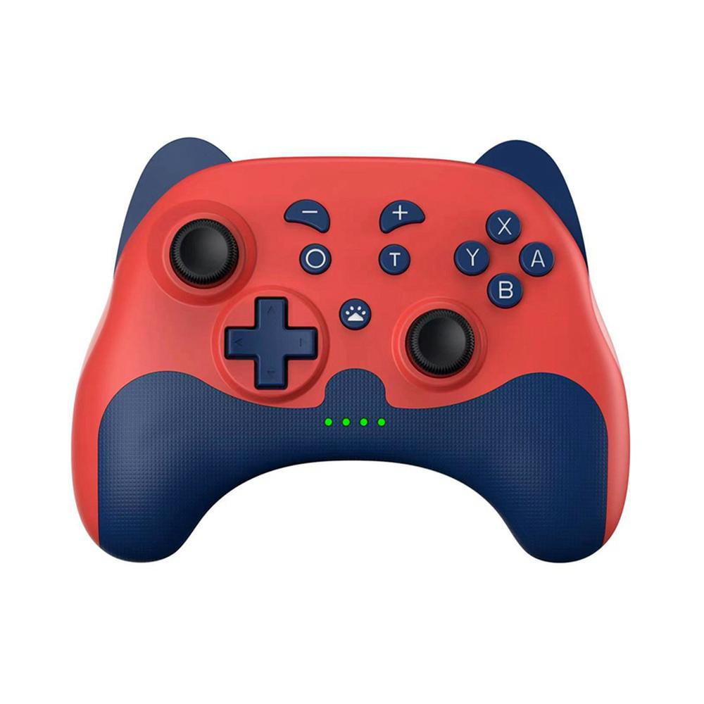 nyhed Selv tak fantom Cute Pro Wireless Controller for Nintendo Switch/Switch Lite, w Turbo,  Motion, Vibration, Wake-Up, Headphone Jack and Breathing Light - Red -  Walmart.com