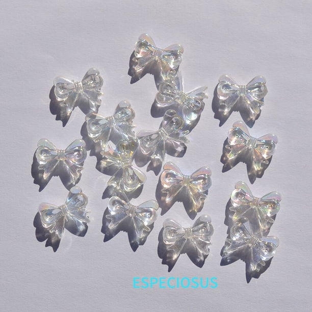 Espaciador de lazo de Color Beige, cuentas de perlas ABS para fabricación de pendientes, colgantes ABS, Accesorio para hacer joyas, 19MM