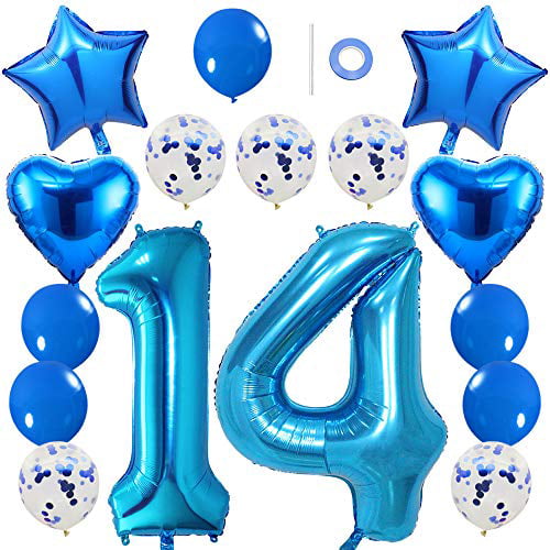 Age 70/70th Birthday Blue Stars 18 Inch Foil Balloon 