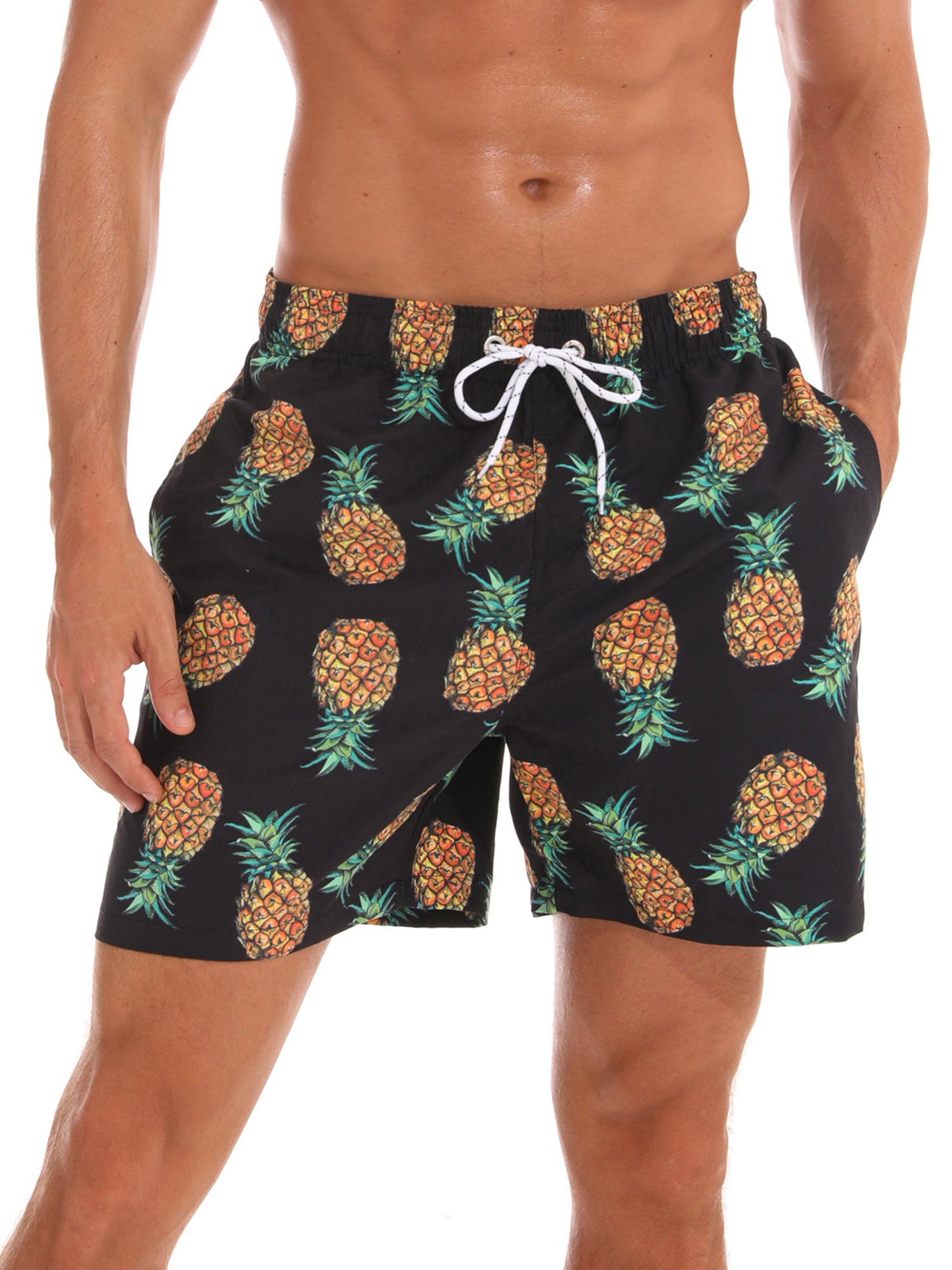 Pineapple New Men's Classic Cargo Shorts Outdoor Casual Pants Beach Pants
