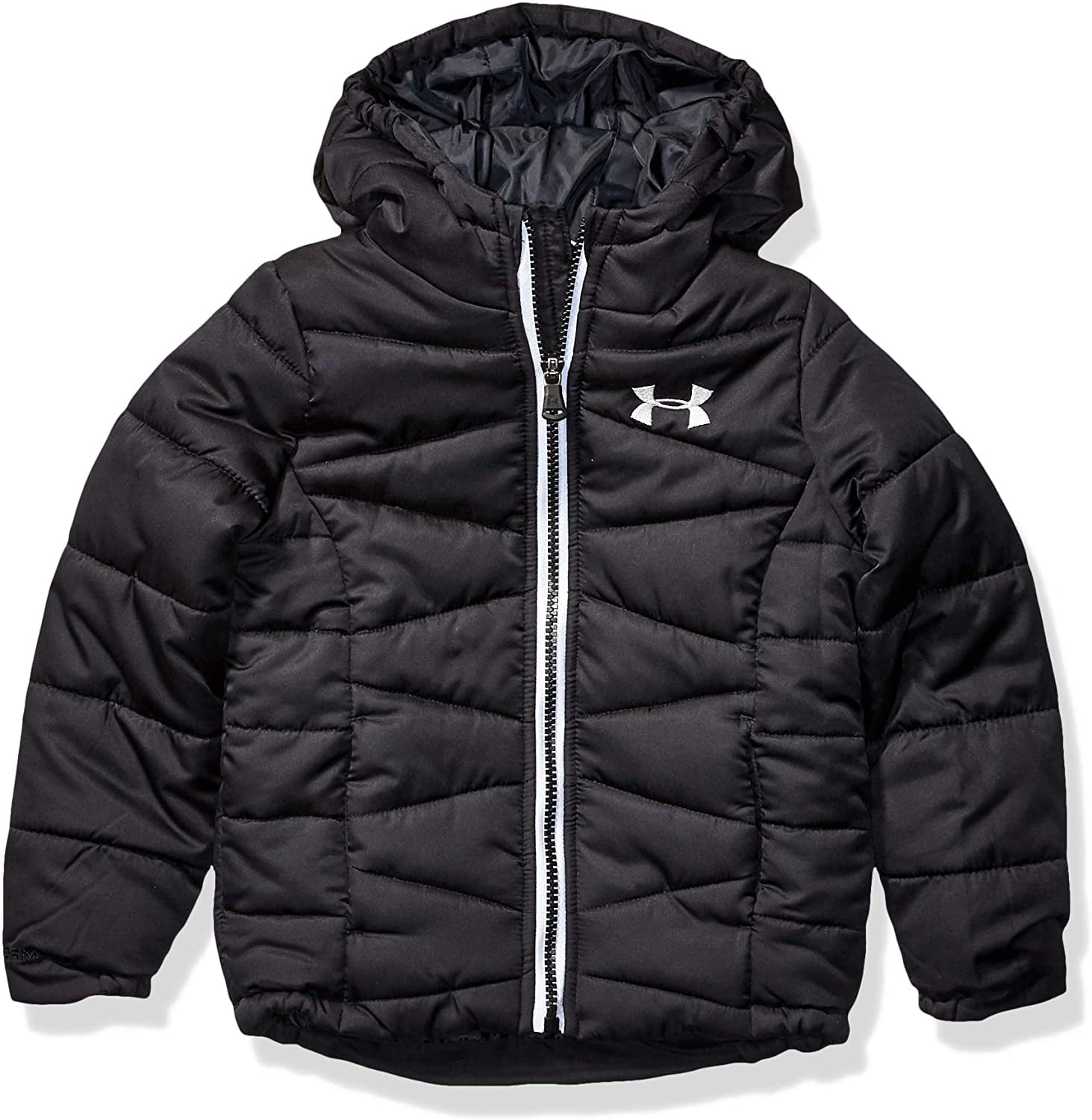 Under Armour Baby Girls' Little ColdGear Prime Puffer Jacket, Black F1