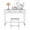White, variant on Caulitar Home Office Writing Desk with Drawers, Modern Study Table with Stool for Teens, White