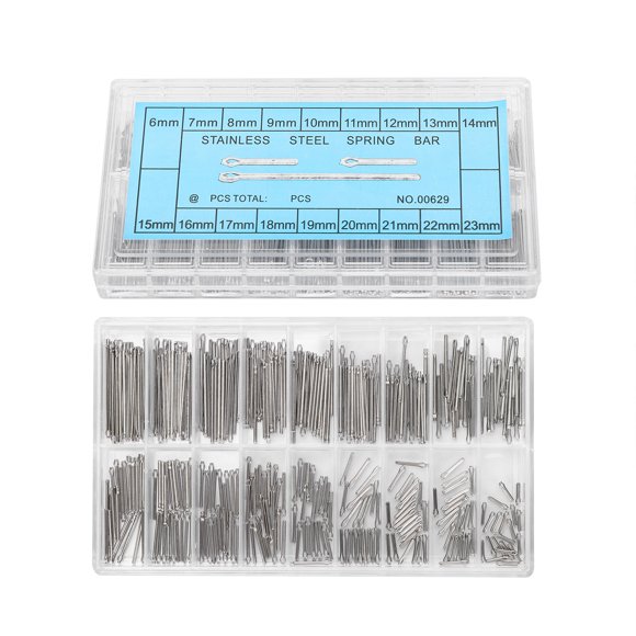 Pasador de chaveta de enlace de correa de reloj, 360 piezas de pasadores de reloj, kit de reparación de relojes de acero inoxidable, barra de resorte de reloj, características mejoradas