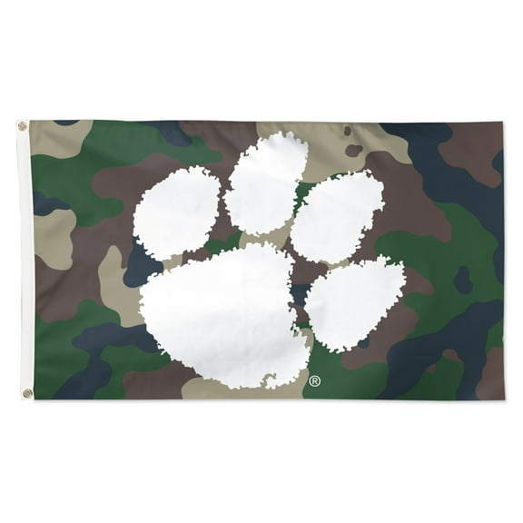 WinCraft Clemson Tigers 3' x 5' Single-Sided Deluxe Camo Flag