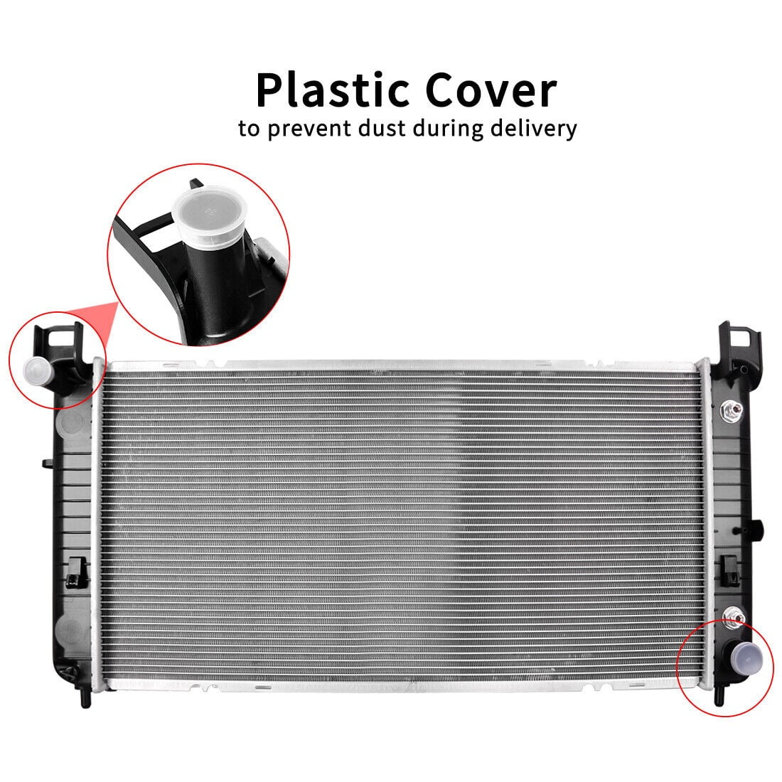 RVNI 34" Radiator for Chevy Silverado Suburban Tahoe Cadillac Avalanche Escalade GMC Yukon Sierra 4.8 5.3L 6.0L Fits select: 2008-2009 Chevrolet Silverado K1500