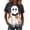 Multicolor top 1, variant on jobturf Womens Plus Size Halloween Shirt Party Short Sleeve Crew Neck T Shirts Holiday Loose Fit Graphic Festival Tops XXL
