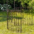 thumbnail image 3 of 10ft. Tall Round Iron Gazebo with Side Walls in Antique Bronze, "Tatiana", 3 of 5
