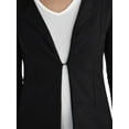 thumbnail image 6 of Seek No Further by Fruit of the Loom Womens Open Front Long Sleeve Cardigan Ponte Stretch Sweater, 6 of 7