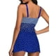 thumbnail image 4 of Mujer señoras Skydress con shorts de natación, tankini set dos piezas puntos traje de baño baño traje de baño Sexy Dance Estilo, 4 of 4