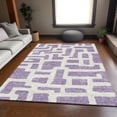 thumbnail image 3 of Dalyn Rugs Premium Machine Washable Mayfield AMF903 Purple 5' x 7'6" Rug, 3 of 7