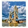 thumbnail image 3 of Ambesonne London Shower Curtain, British UK Heritage, 69"Wx75"L, Multicolor, 3 of 5