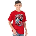 thumbnail image 3 of The Smurfs Kanji Keep Pushin Savage Boys Kids T Shirt Tees Tops Teen Brisco Brands S, 3 of 6