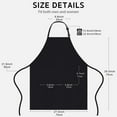 thumbnail image 3 of Visland Kitchen Apron with Pocket for Women Men, Cooking BBQ Garden Chef Grilling Water Drop Resistant Adjustable Chef Apron Polyester Cotton Apron for Restaurant, Kitchen, Canteen, 3 of 8