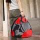 thumbnail image 3 of Bolsa plegable para perros pequeños, gatos, pájaros de hasta 22 libras - Mochila de viaje liviana de 2 libras con fondo resistente, cremallera segura, malla transpirable, 15.7" de diámetro, 3 of 5