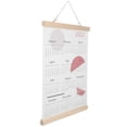 thumbnail image 2 of Miangastore Wall Calendar Assorted Color 1Pcs 15.7X11.9X0.8In Canvas Wood, 2 of 8