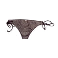 thumbnail image 2 of Victoria's Secret Pink Mini Cheekster String Bikini Swim Bottom Shiny Plum Size Large NWT, 2 of 2